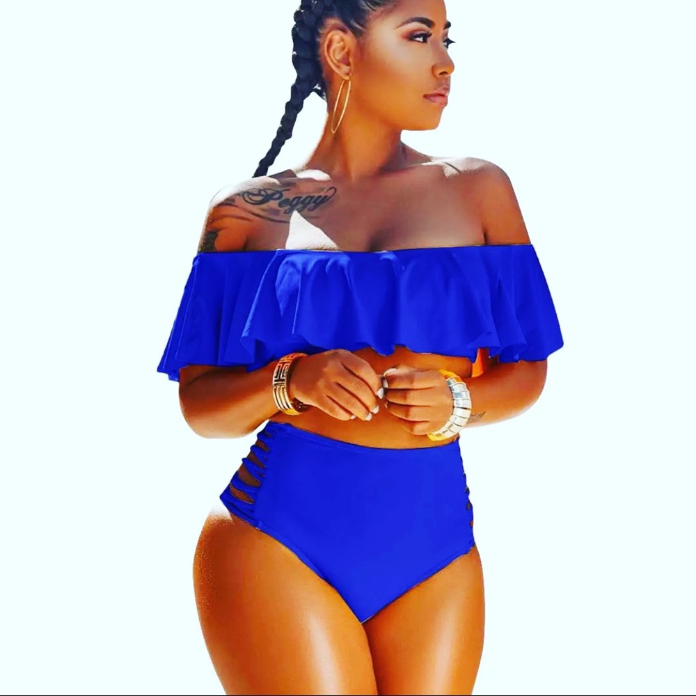 Two piece high waisted bikini